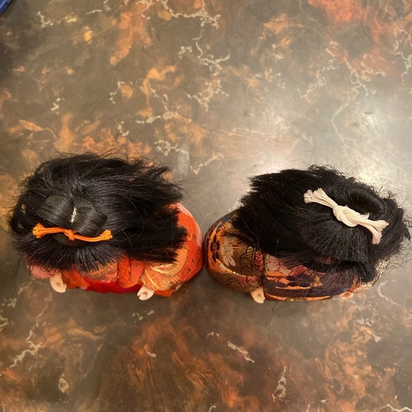 Japanese Vintage Handmade Dolls Gorgeous Kimonos Girl and Boy - Picture 12 of 14